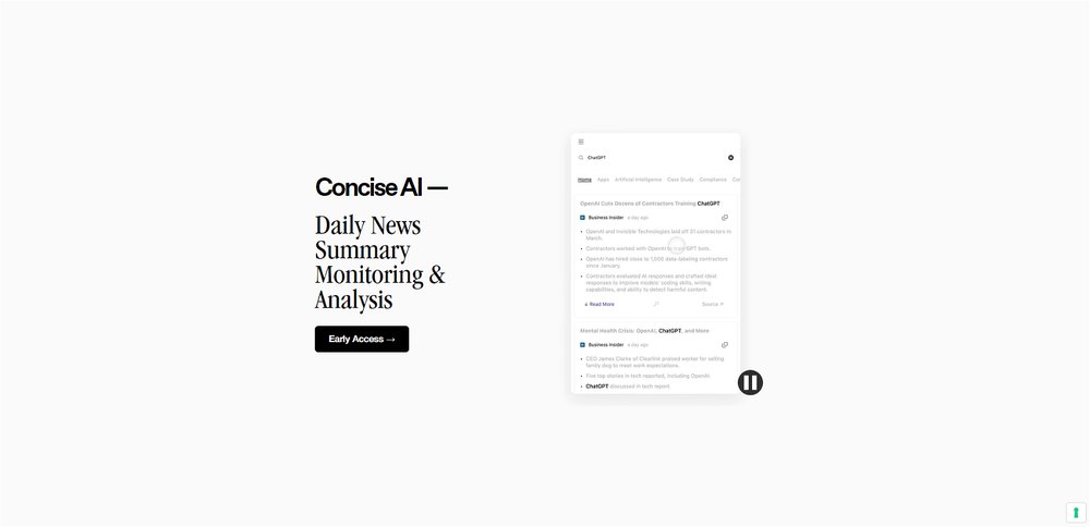 Приложение искусственного интеллекта Concise