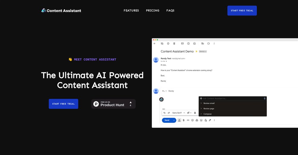 Приложение искусственного интеллекта Content Assistant