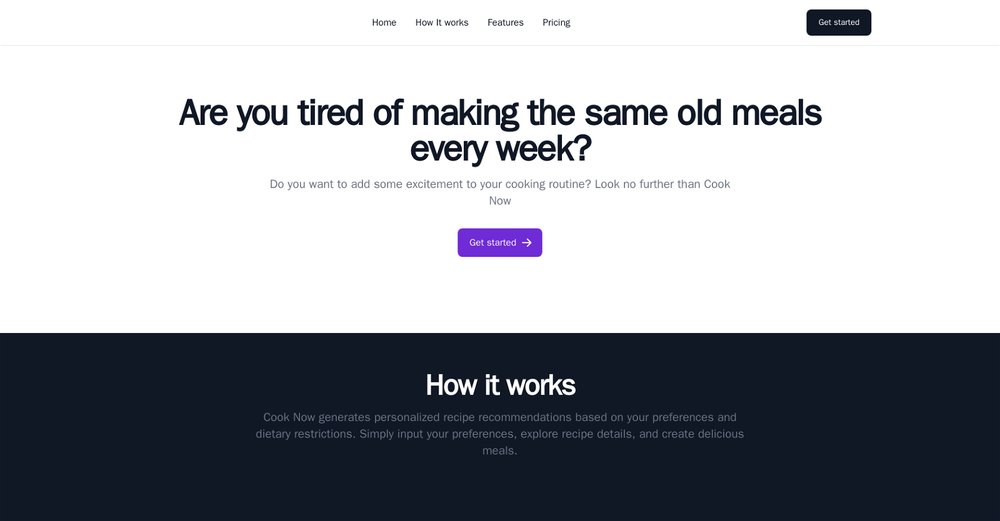Приложение искусственного интеллекта CookNow
