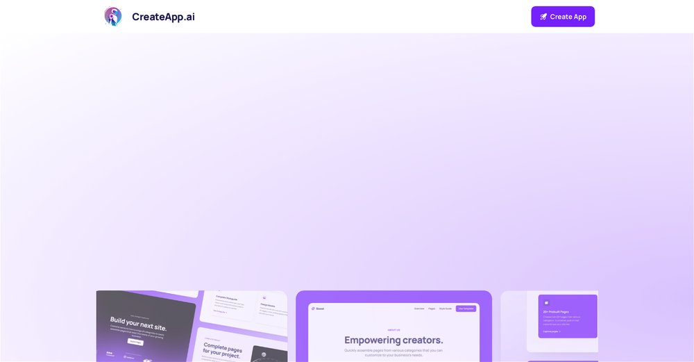 Приложение искусственного интеллекта CreateApp