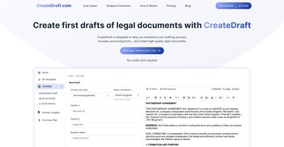 Приложение искусственного интеллекта CreateDraft