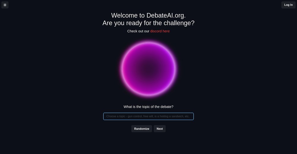 Приложение искусственного интеллекта DebateAI