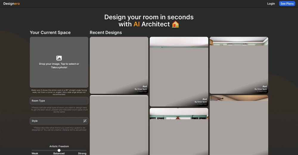 Приложение искусственного интеллекта Designera