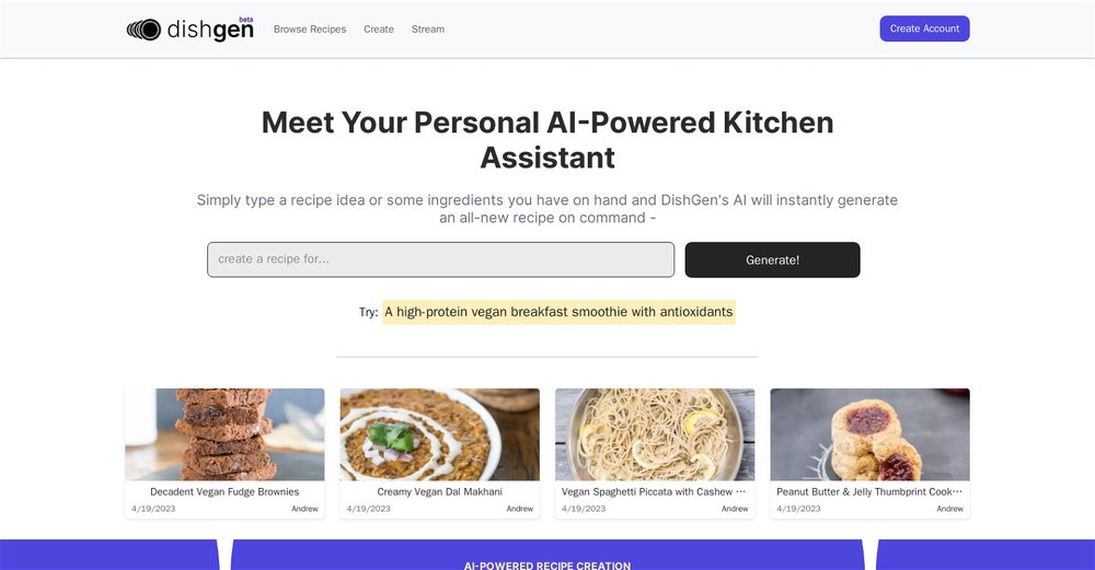 Приложение искусственного интеллекта DishGen