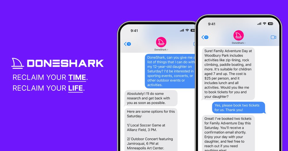 DoneShark - инструмент для управления задачами с помощью текстовой помощи