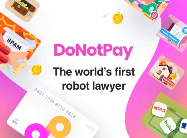 DoNotPay - получите юридическую помощь с помощью ии