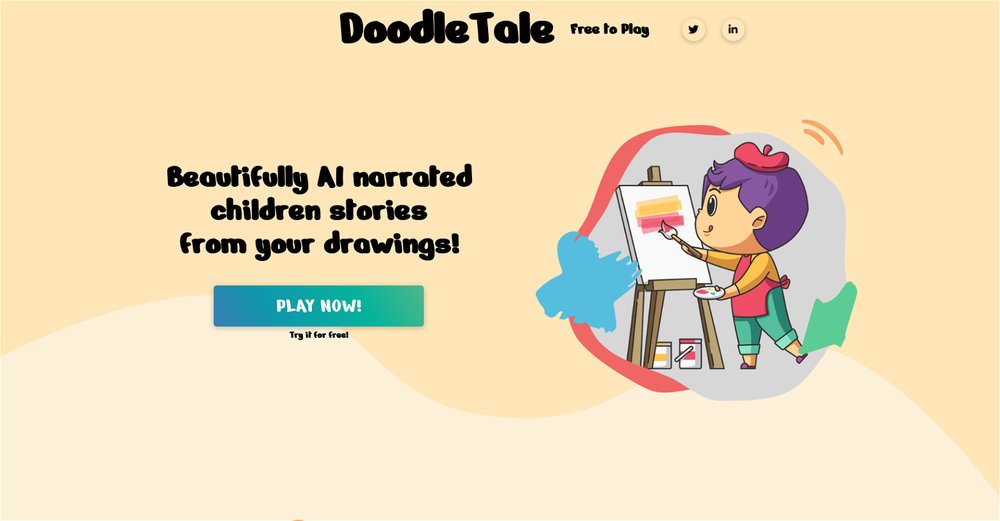 Приложение искусственного интеллекта Doodle Tale
