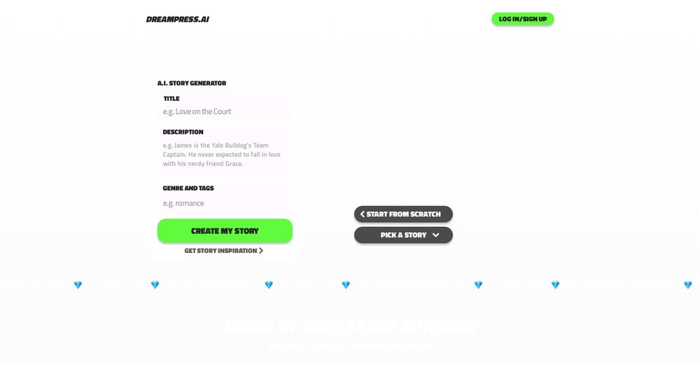 Приложение искусственного интеллекта Dreampress