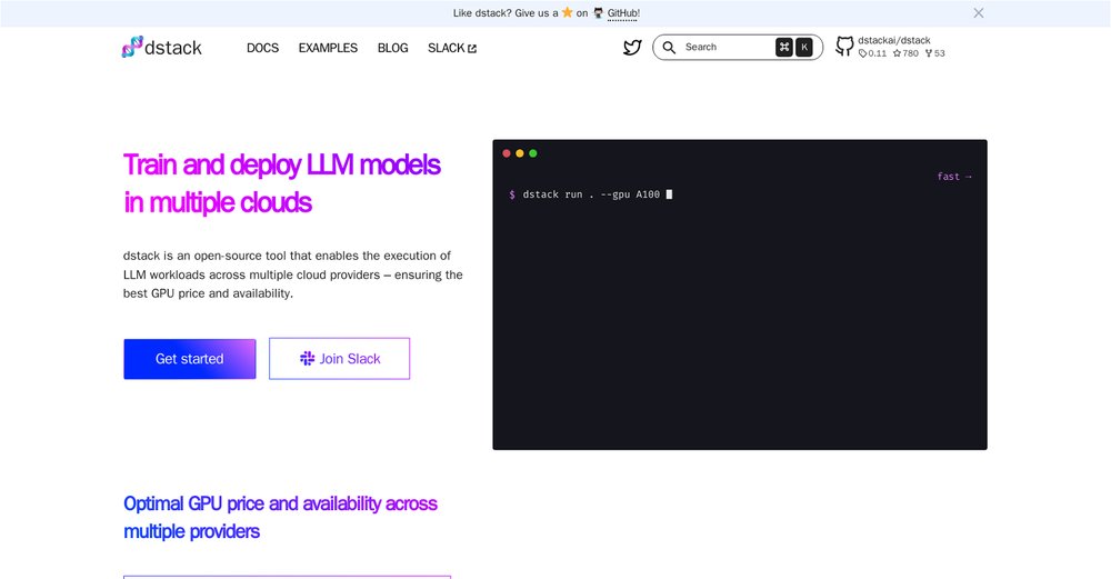 Приложение искусственного интеллекта Dstack