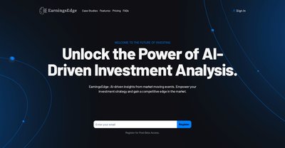 Приложение искусственного интеллекта EarningsEdge