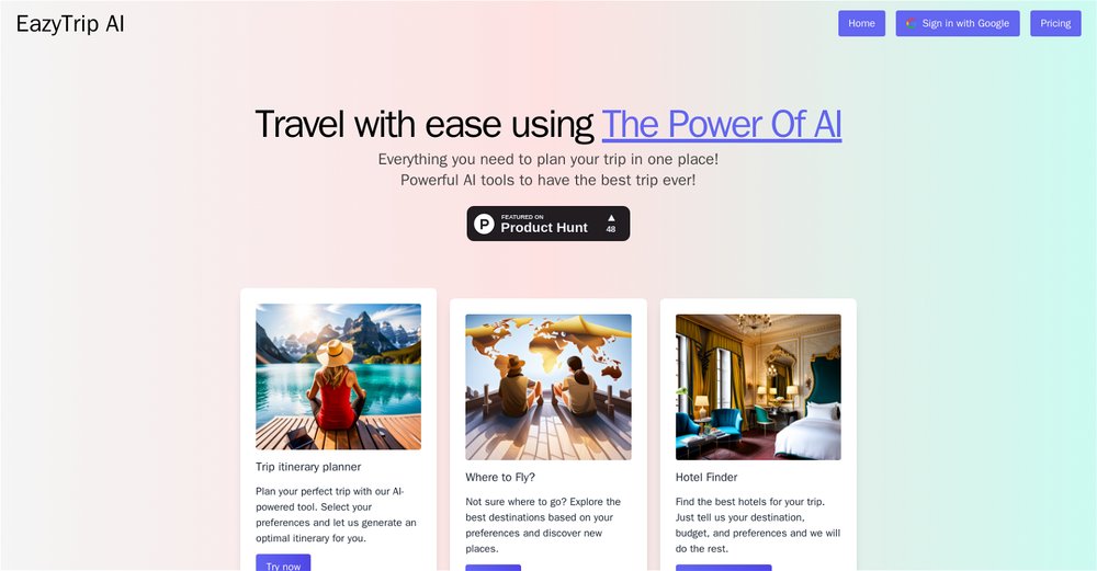 Приложение искусственного интеллекта EazyTrip AI