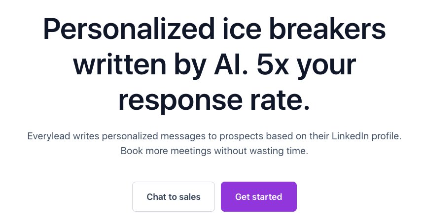 Everylead - платформа для написания персонализированных сообщений о продажах для электронных писем.