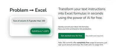 Excel Formularizer - инструмент для создания формул excel.