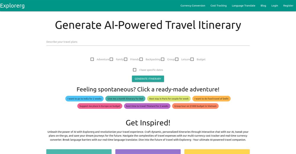 Приложение искусственного интеллекта Explorerg