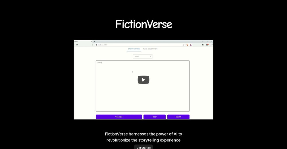 Приложение искусственного интеллекта Fictionverse