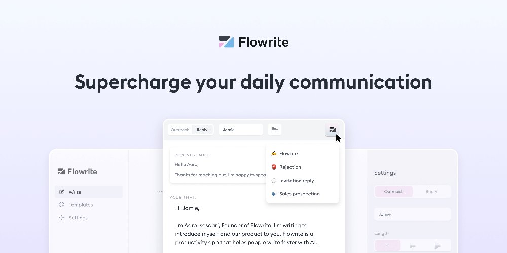 Flowrite - расширение google chrome для создания электронных писем