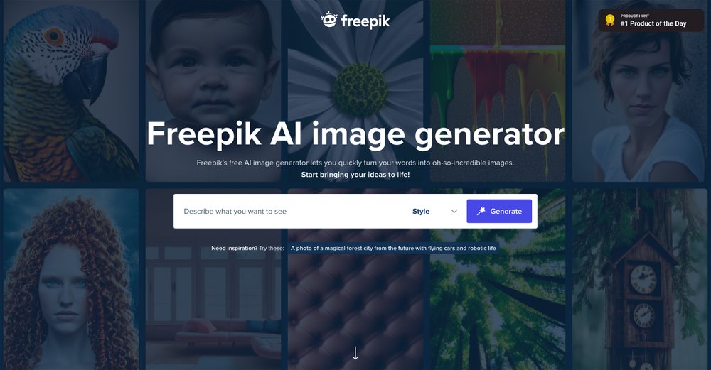 Приложение искусственного интеллекта Freepik