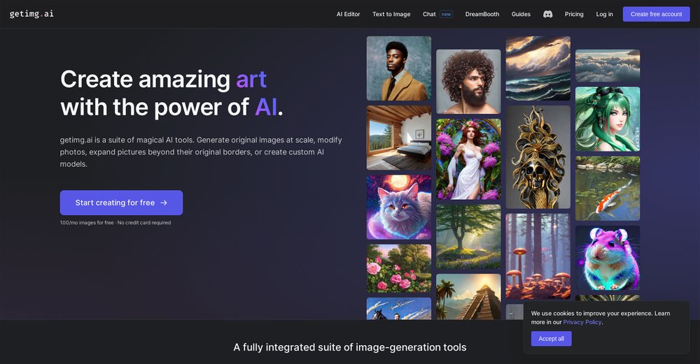 Приложение искусственного интеллекта Getimg.ai