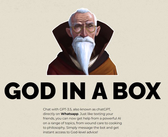 God In A Box - gpt3 внутри whatsapp