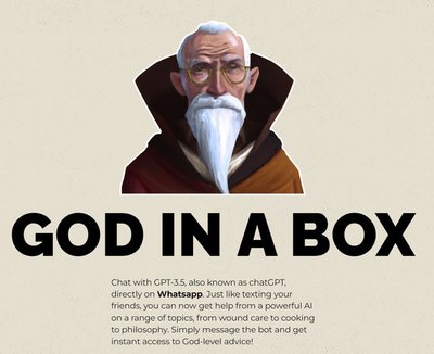 God In A Box - gpt3 внутри whatsapp