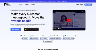 Приложение искусственного интеллекта Goodmeetings
