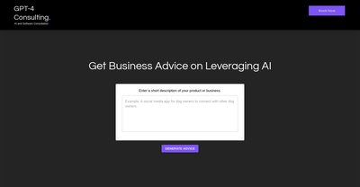 Приложение искусственного интеллекта GPT-4 Consulting