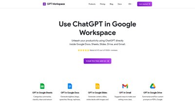 Приложение искусственного интеллекта GPT Workspace
