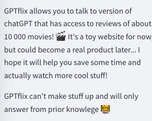 Приложение искусственного интеллекта GPTflix