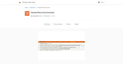 Приложение искусственного интеллекта HackerNews Summarizer