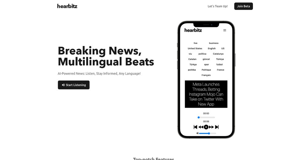 Приложение искусственного интеллекта Hearbitz