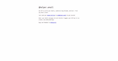 Приложение искусственного интеллекта helper.email