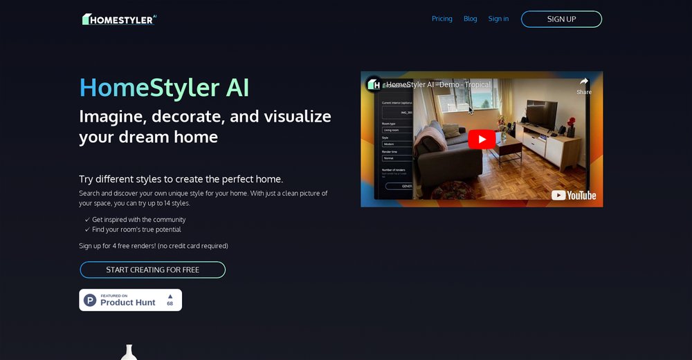 Приложение искусственного интеллекта HomestylerAI