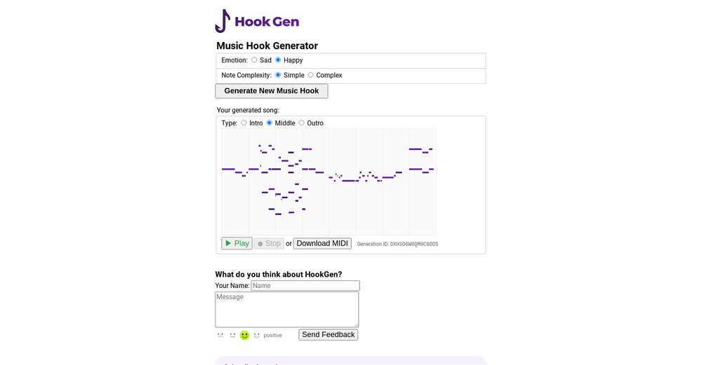 Приложение искусственного интеллекта HookGen