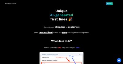 Приложение искусственного интеллекта Hotreachai