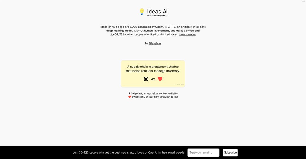 Приложение искусственного интеллекта Ideasai