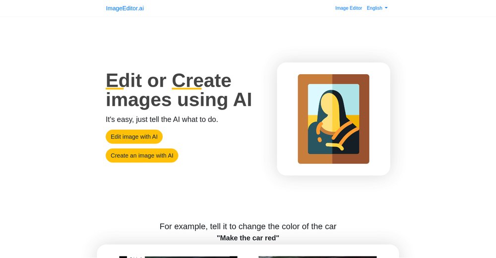 Приложение искусственного интеллекта Imageeditor