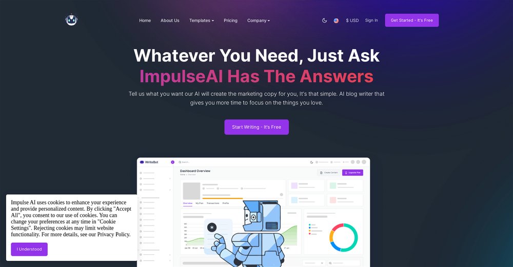 Приложение искусственного интеллекта Impulse AI