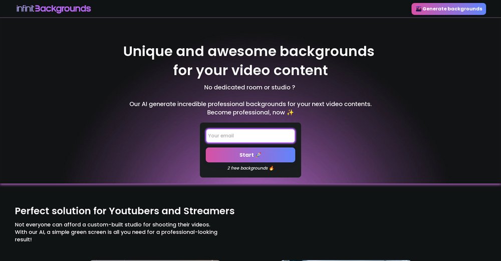 Приложение искусственного интеллекта Infinitbackgrounds