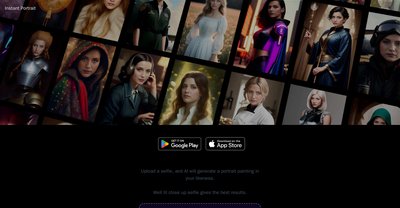 Приложение искусственного интеллекта Instant Portrait