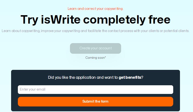 isWrite - инструмент для критики копирайтинга