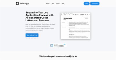Приложение искусственного интеллекта Jobcopy