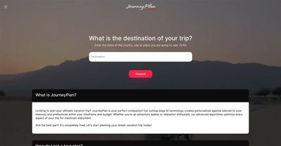 Приложение искусственного интеллекта JourneyPlan
