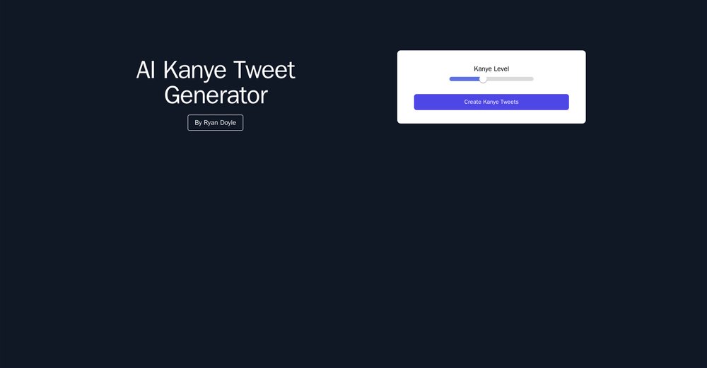 Приложение искусственного интеллекта Kanye Tweet Generator