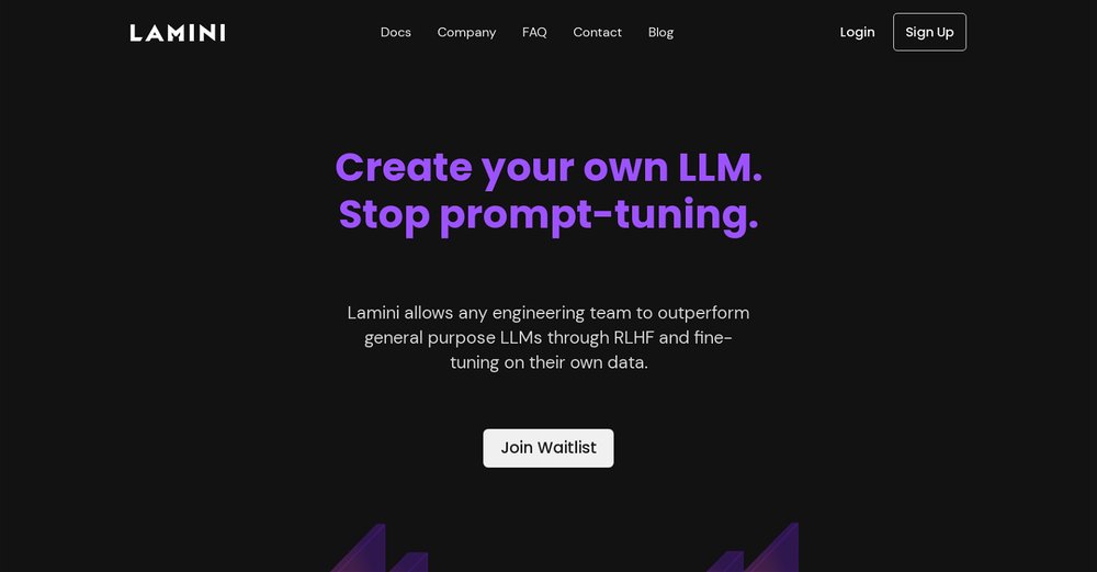 Приложение искусственного интеллекта Lamini