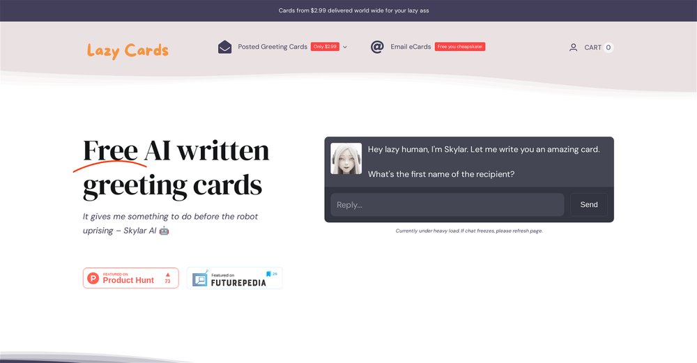 Приложение искусственного интеллекта Lazy Cards