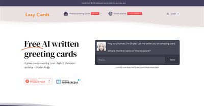 Приложение искусственного интеллекта Lazy Cards
