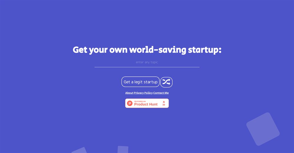 Приложение искусственного интеллекта Legit Startups