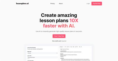 Приложение искусственного интеллекта LessonPlans