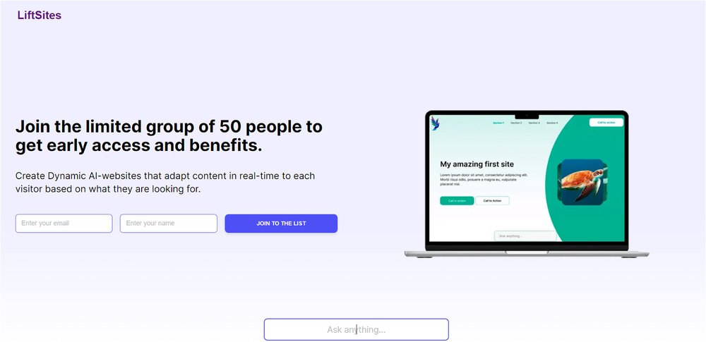 Приложение искусственного интеллекта Liftsites