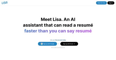 Приложение искусственного интеллекта Lisa